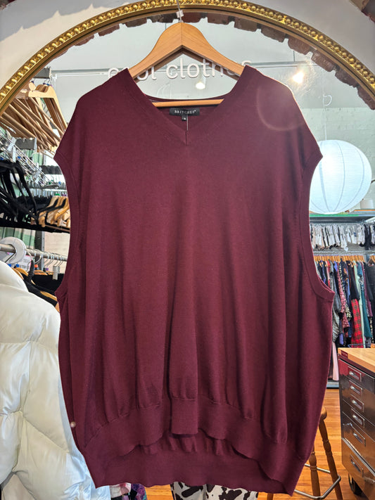 Size 5X Britches Merino Wool Blend Sweater Vest