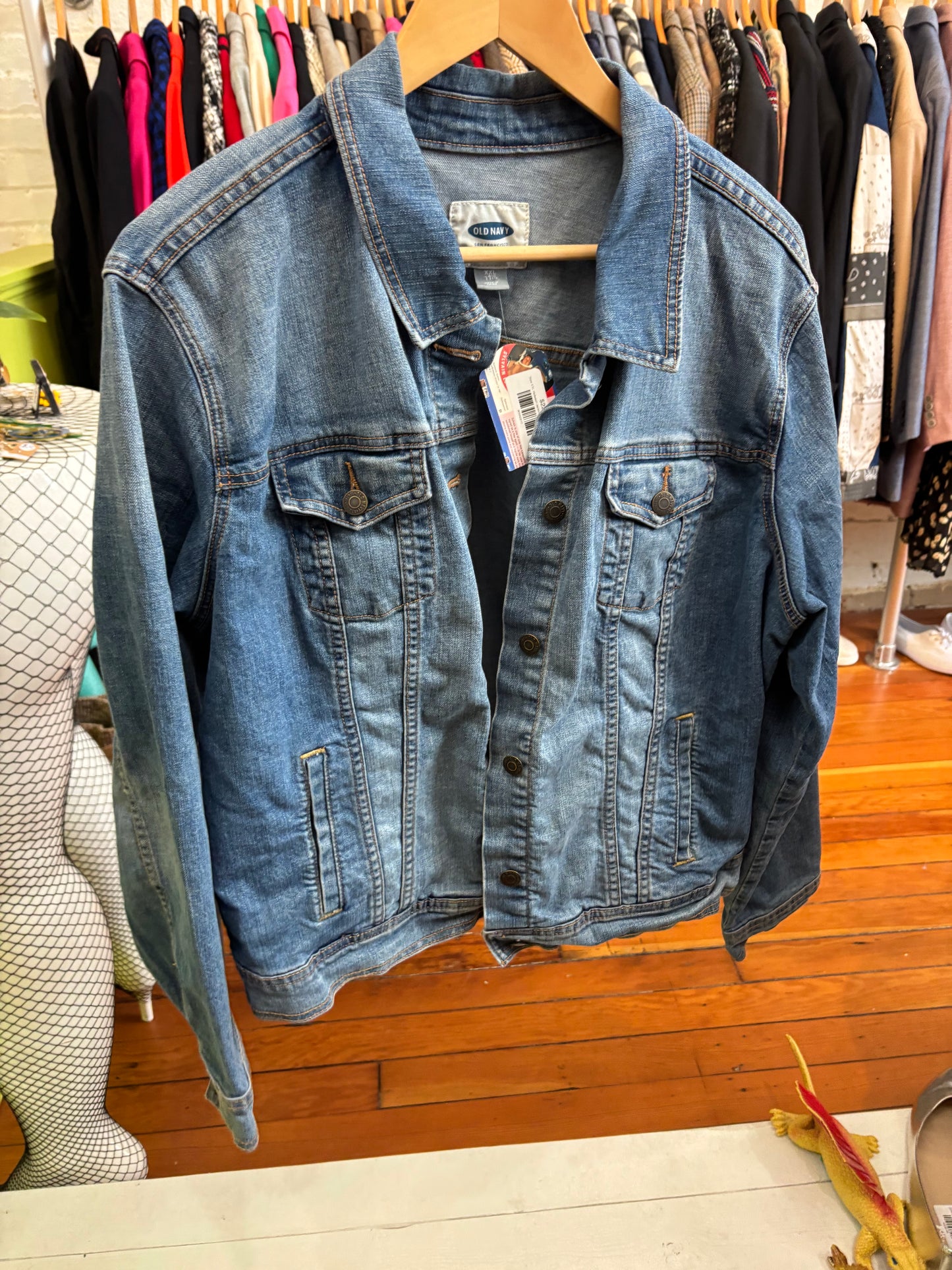 Size XXL midwash denim Old Navy jacket - jean