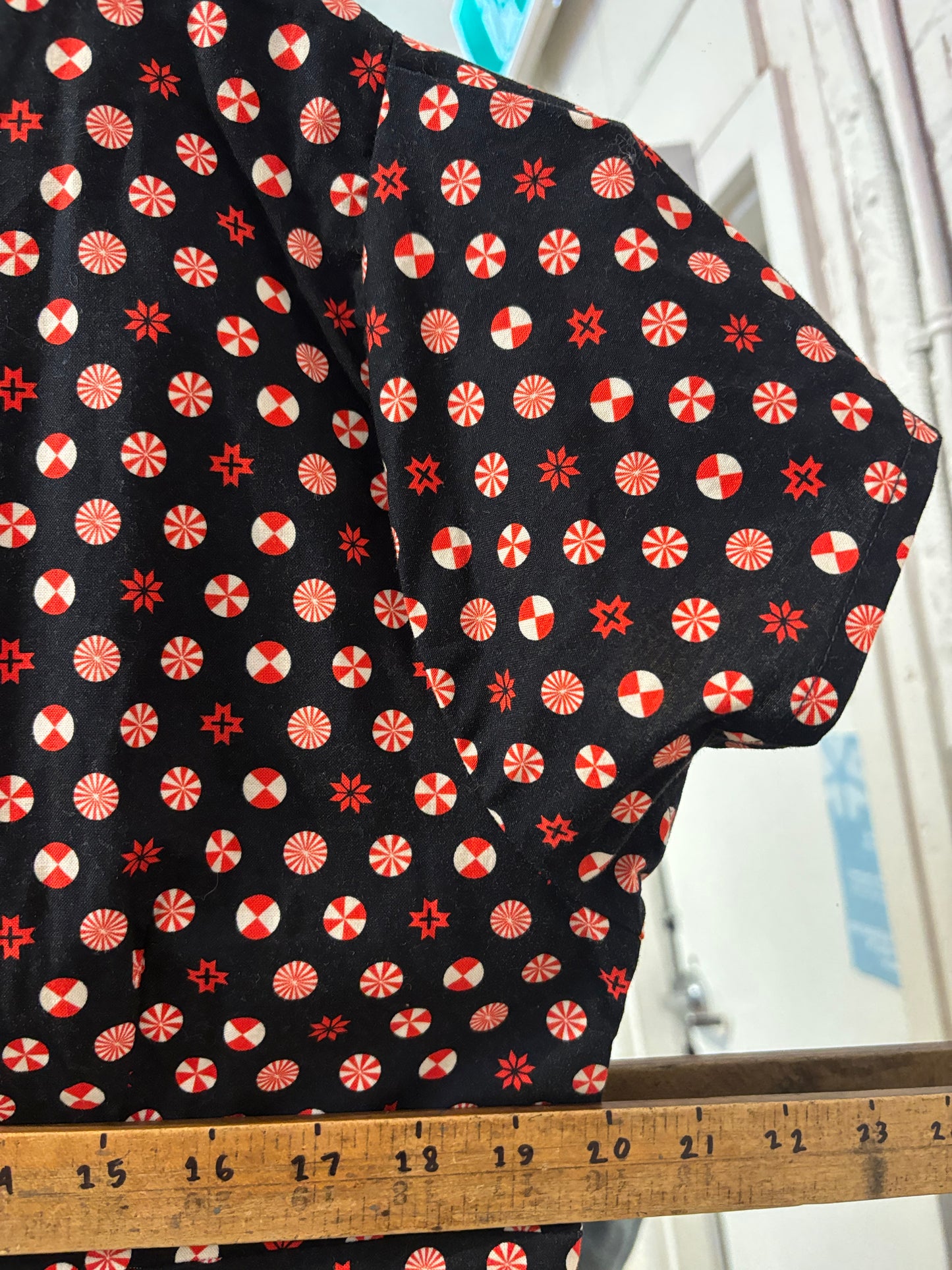 size 0X christmas mints red Cherry Velvet dress - pinup