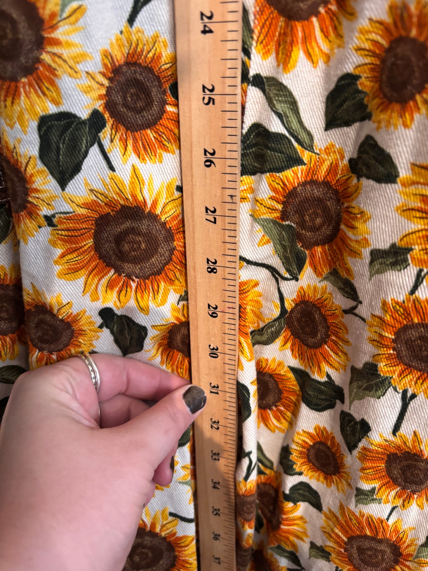 size 20 cream and sunflowers Lucy & Yak jumpsuit