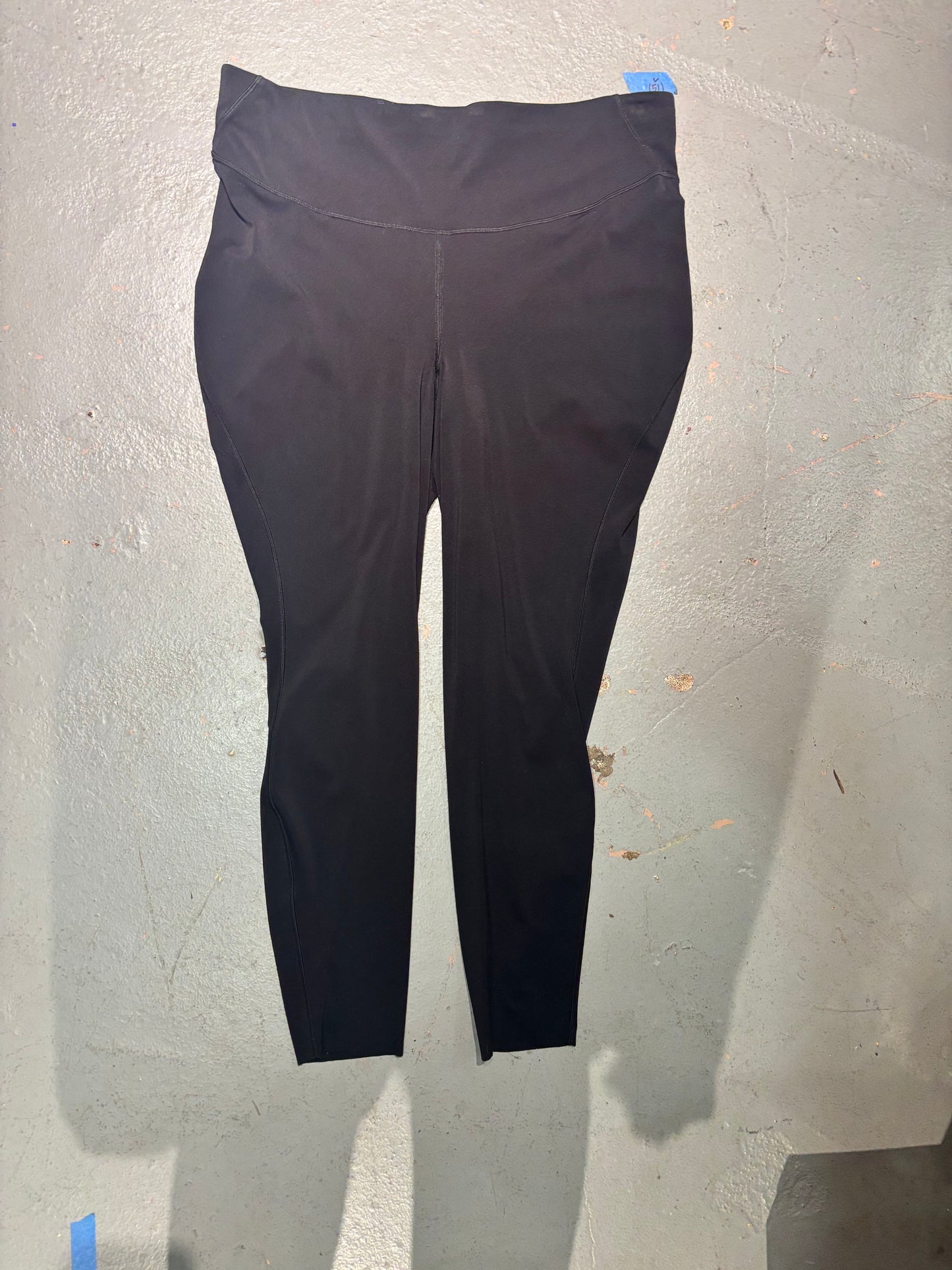 size 18 black technical Luluelemon leggings