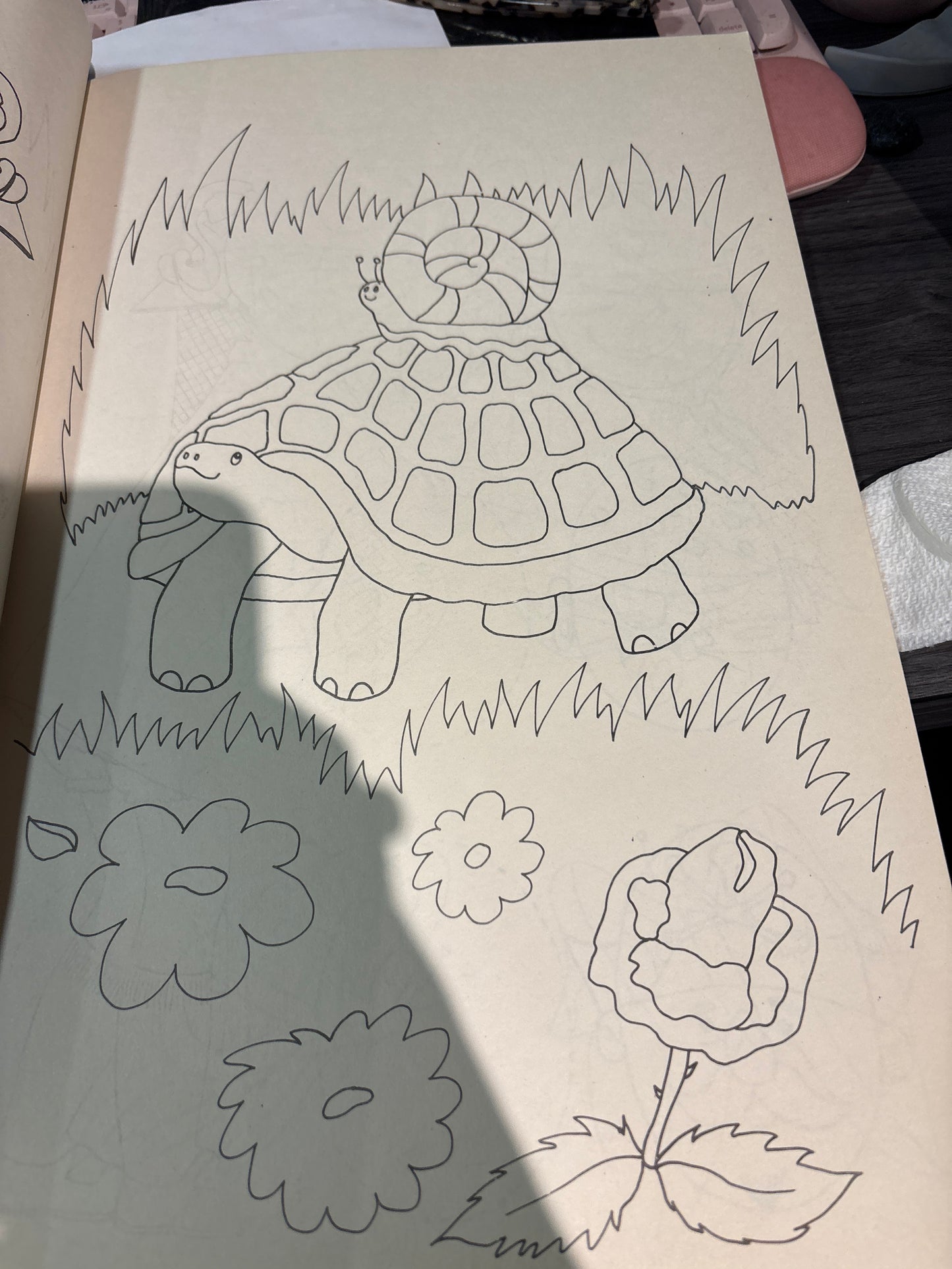 Jumbo vintage colouring book