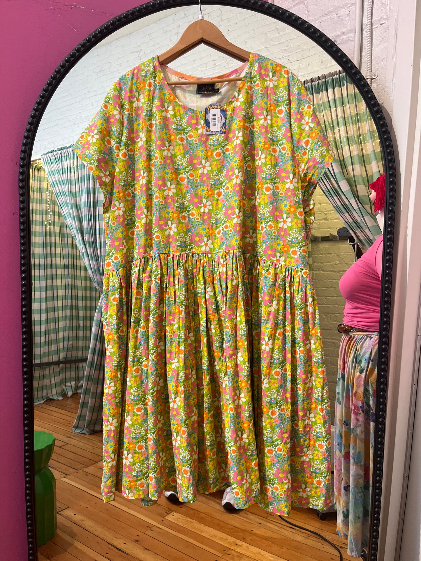 size 5X bright floral Copper Union dress