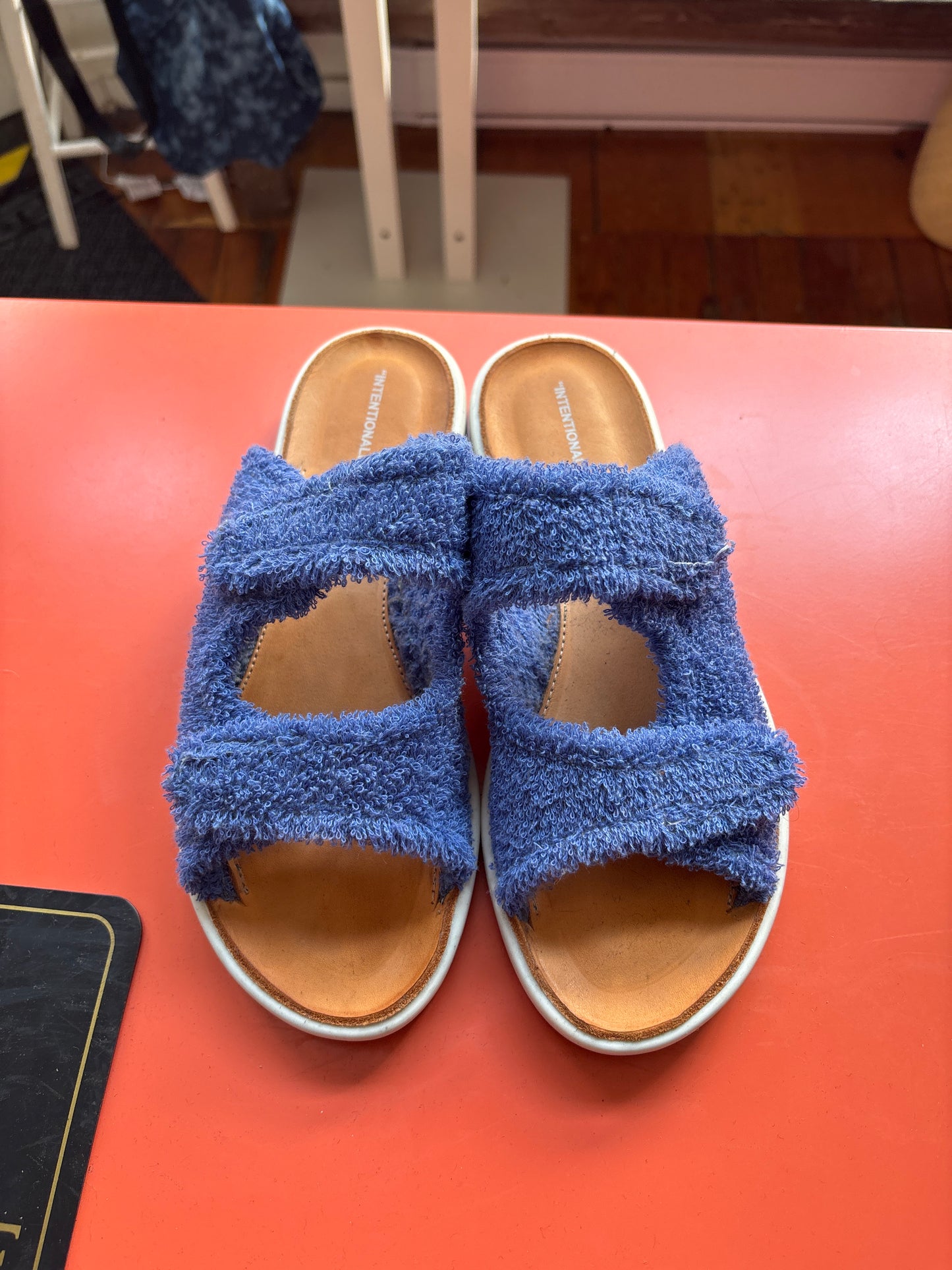 Size 39 (*) Blue terry cloth  Intentionally Sandals