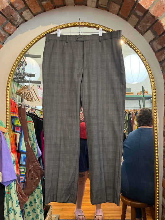 size 40x32 grey plaid wool Moores Talia pants