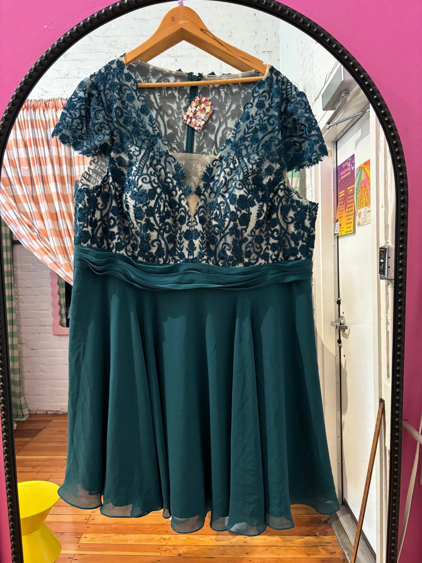 size 3-4X teal JJ's House fancy dress