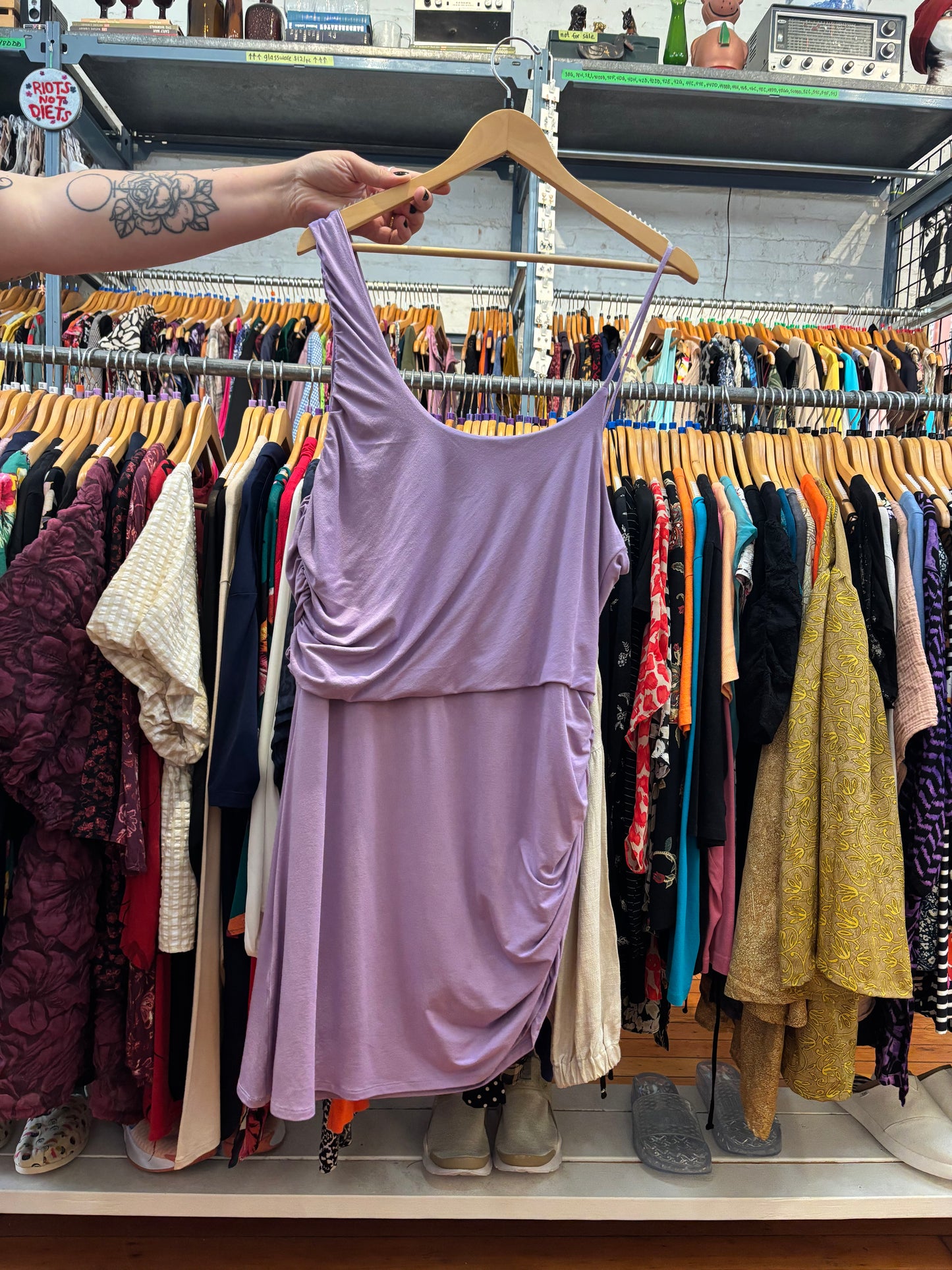 Lavender Hilary Macmillan Asymmetrical Dress