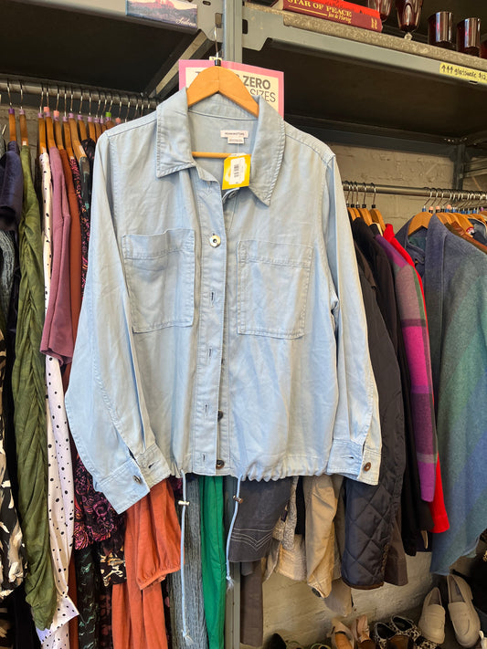 AS IS size 18 light blue TENCEL Penningtons jacket