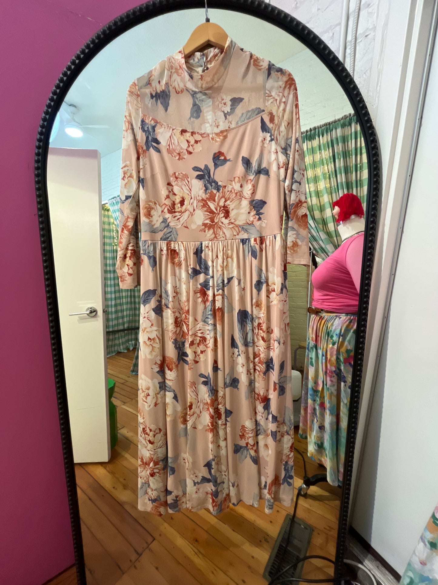 size 14 pink soft kate and lily dress - maxi