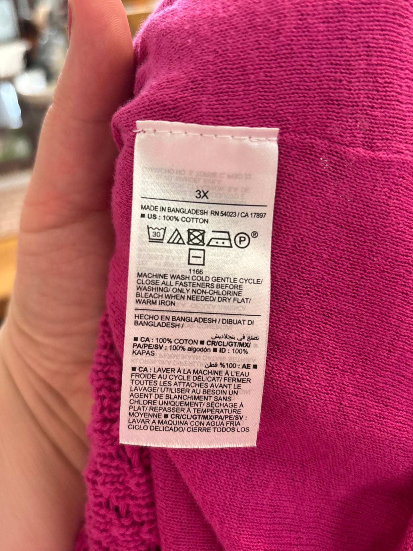 Size 3X pink crochet Old Navy dress