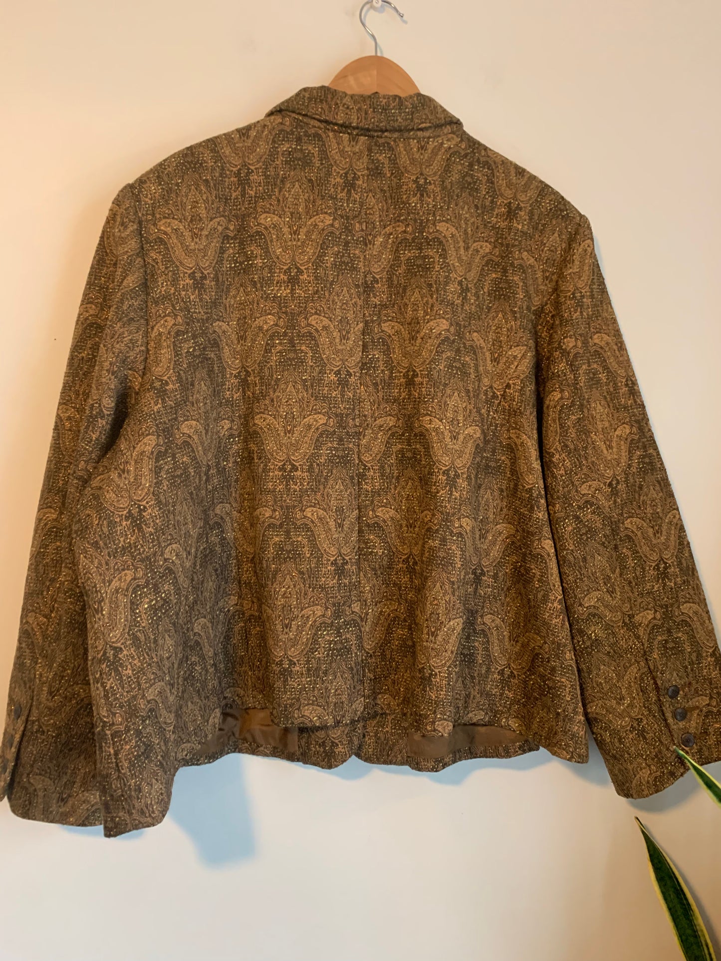 Size 30W Vintage Brocade Blazer