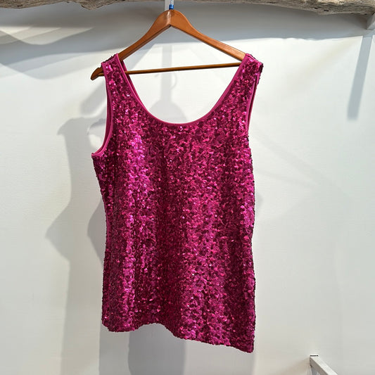 Size 20  pink sequin Gok x for TU Tank