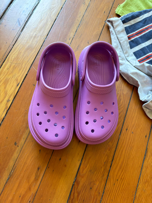 Size 8 Platform purple Crocs Crocs