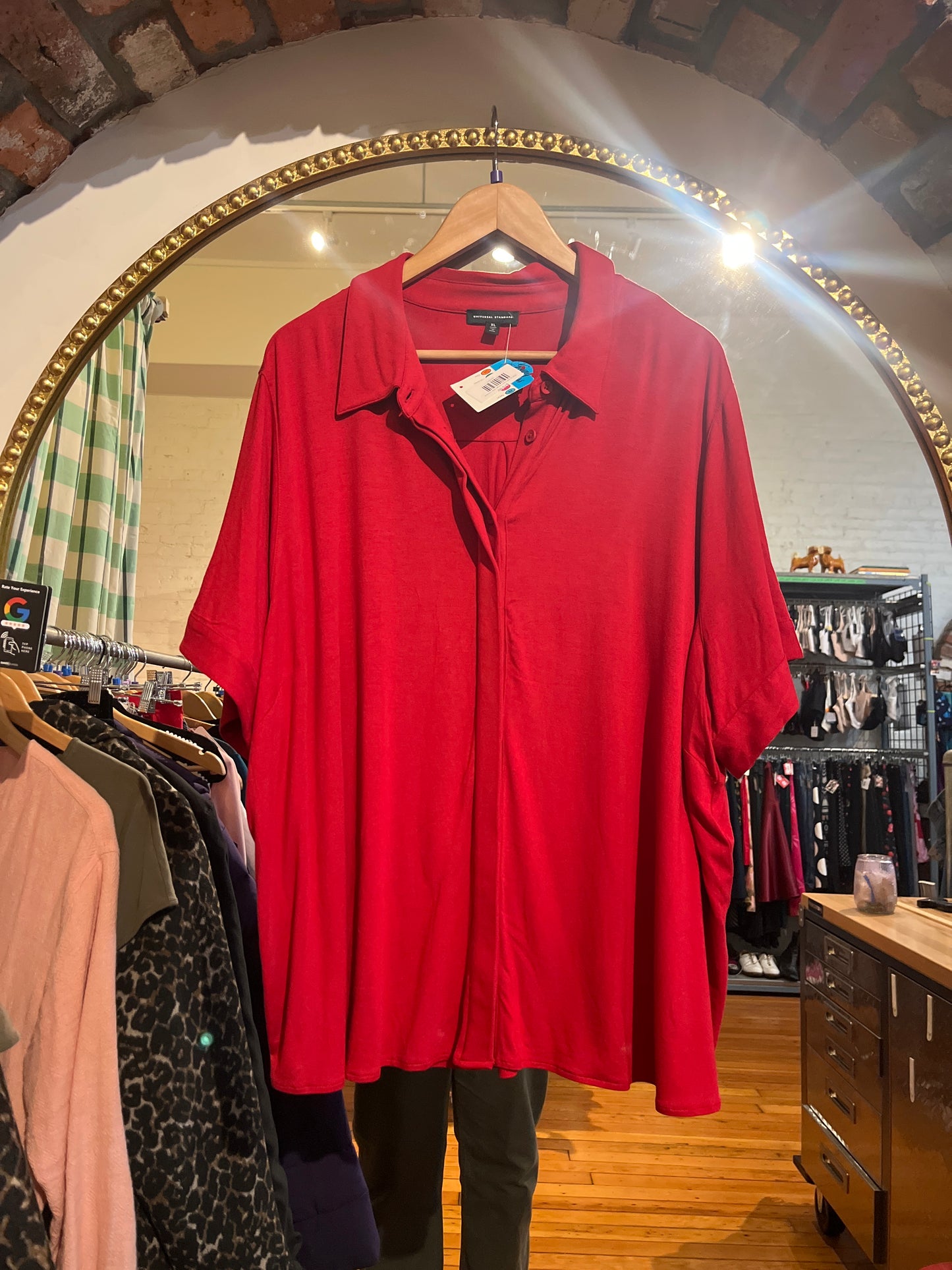 Size XL Dark burnt orange reddy Universal Standard Top