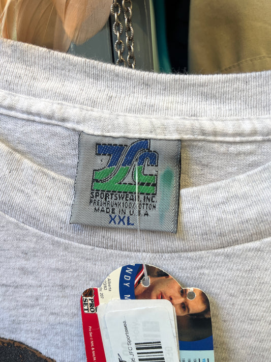 size XXL Bowie 3 Holyfield - 1995 JFC Sportswear tee - graphic