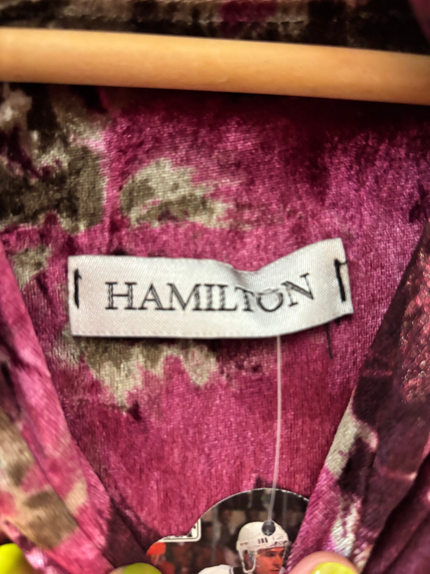 Size XL Velvet Burgundy floral Hamilton Dress