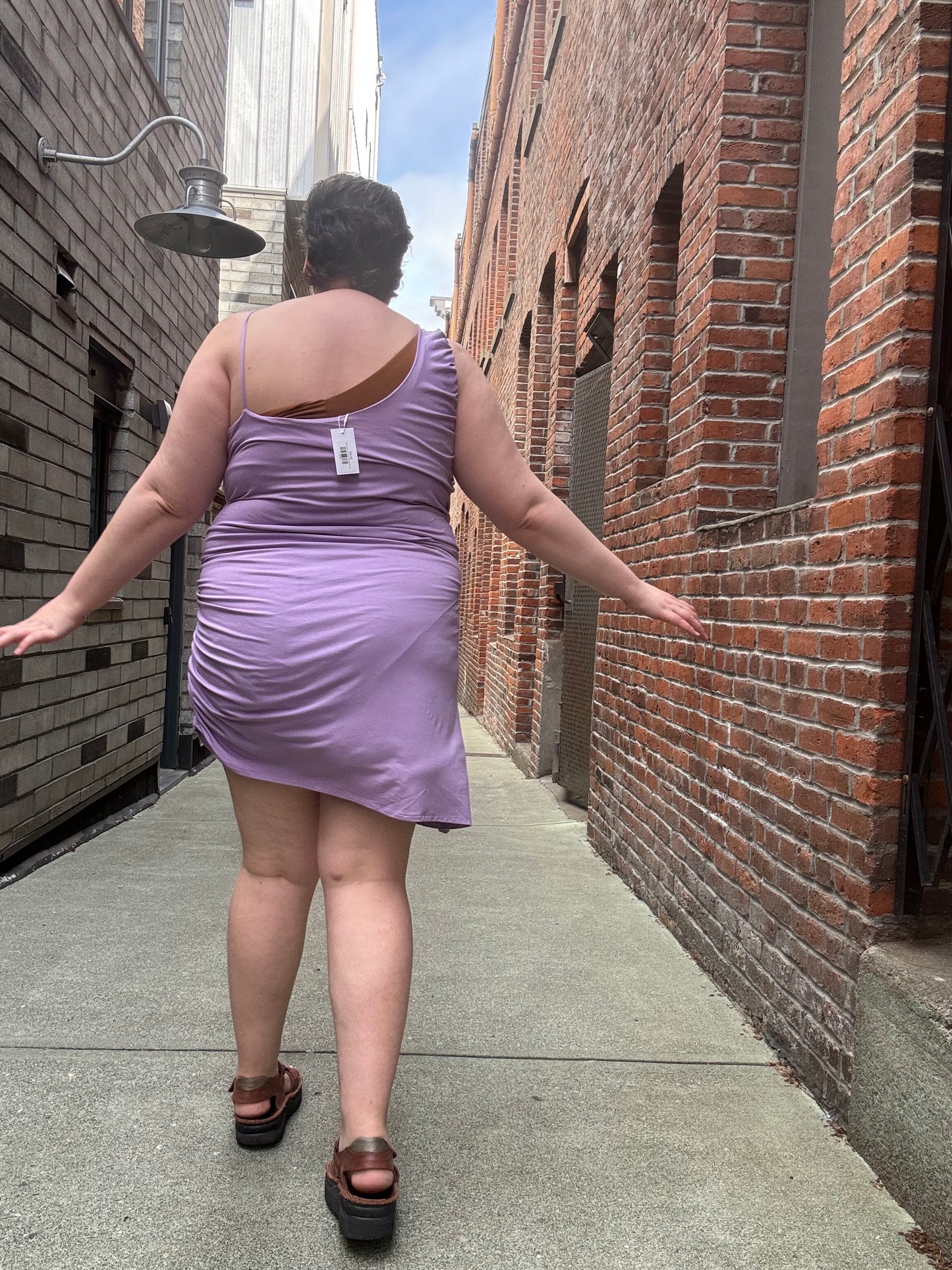 Lavender Hilary Macmillan Asymmetrical Dress