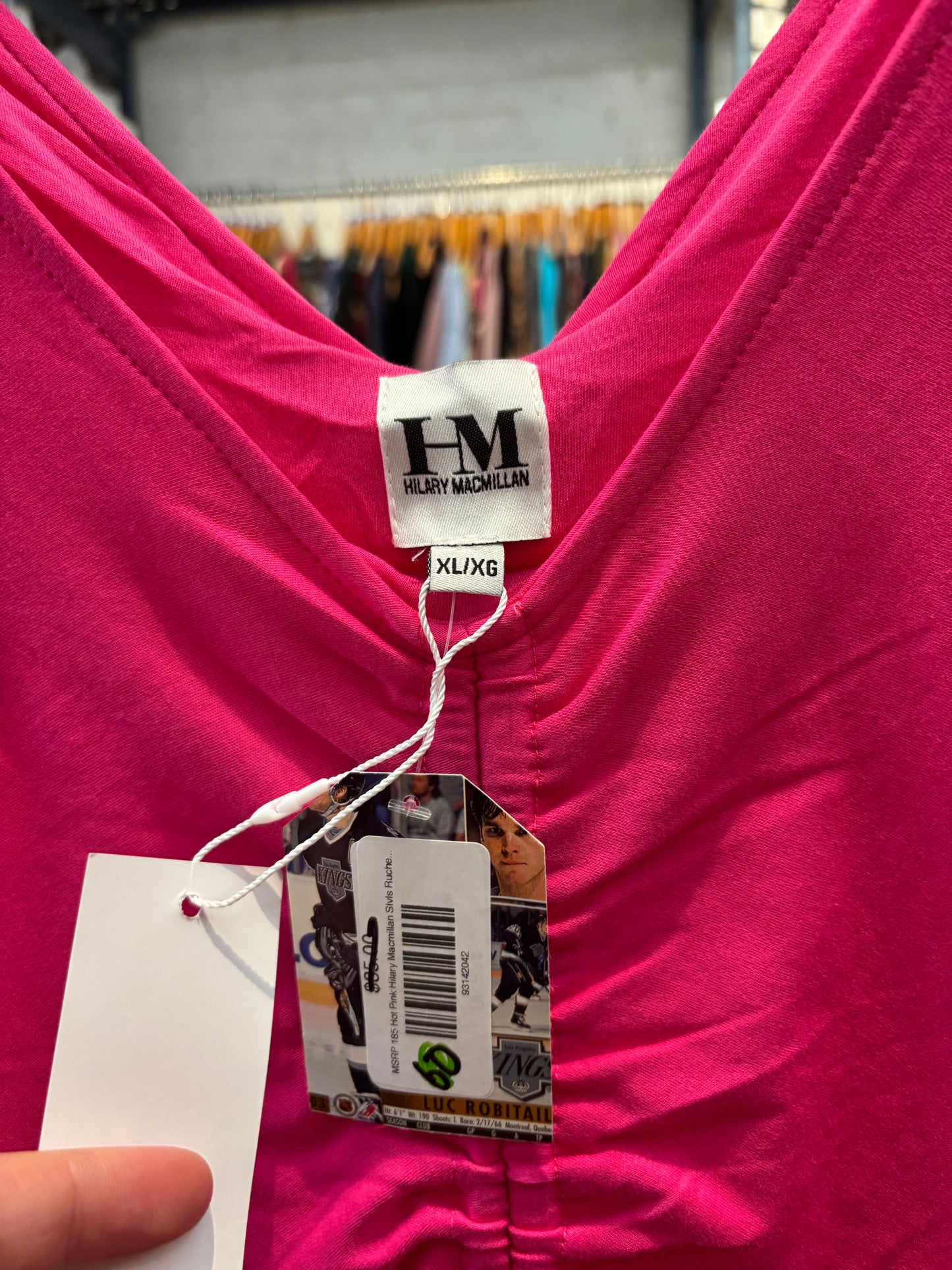 Hot Pink Hilary Macmillan Slvls Ruched Dress