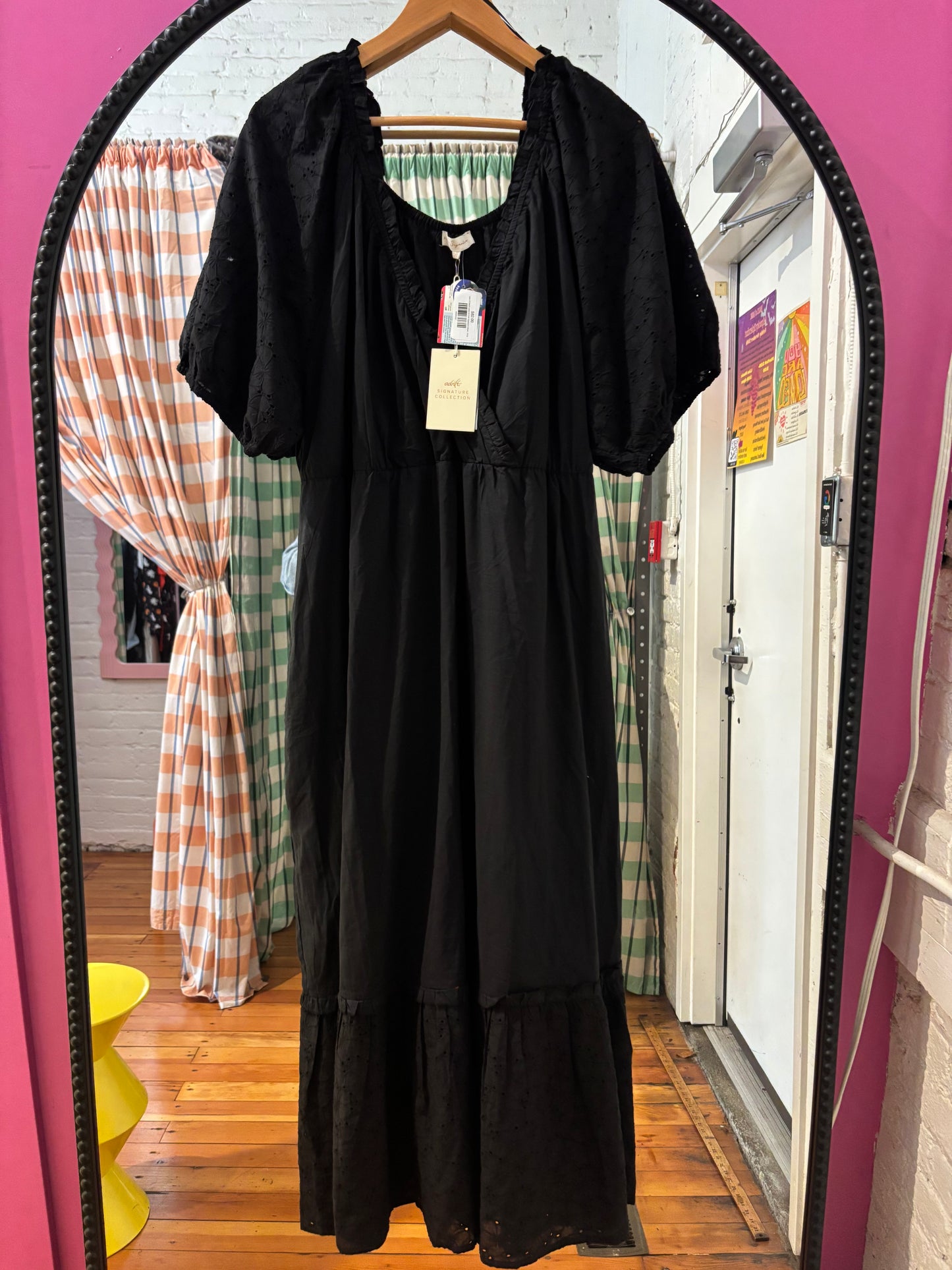 size 3X black cotton Adrift Signature dress - long