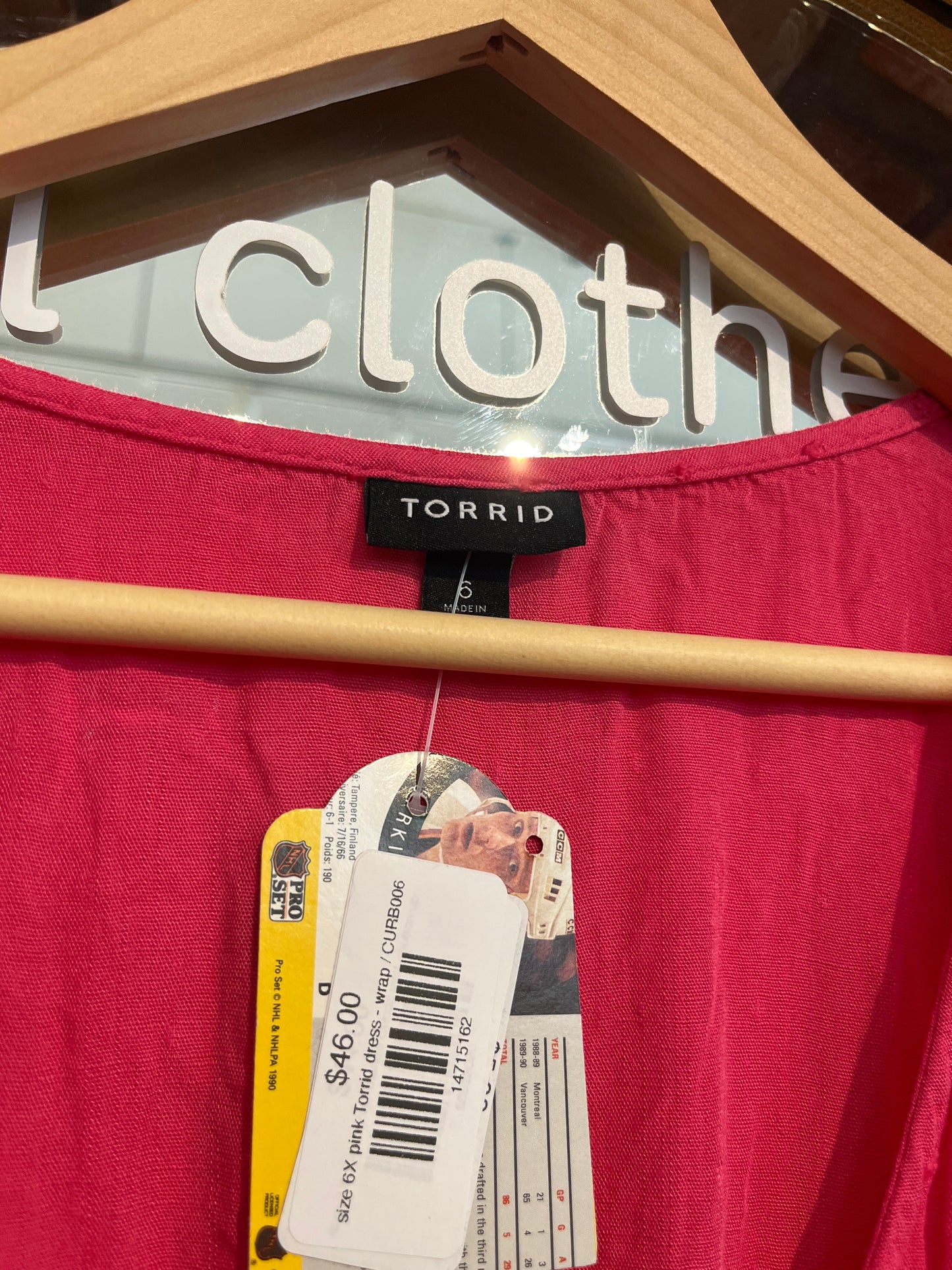 size 6X pink Torrid dress - wrap