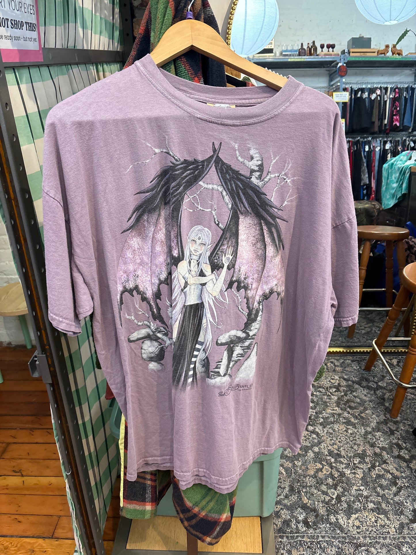 size XXXL purple fairy VINTAGE the Mountain tee - graphic
