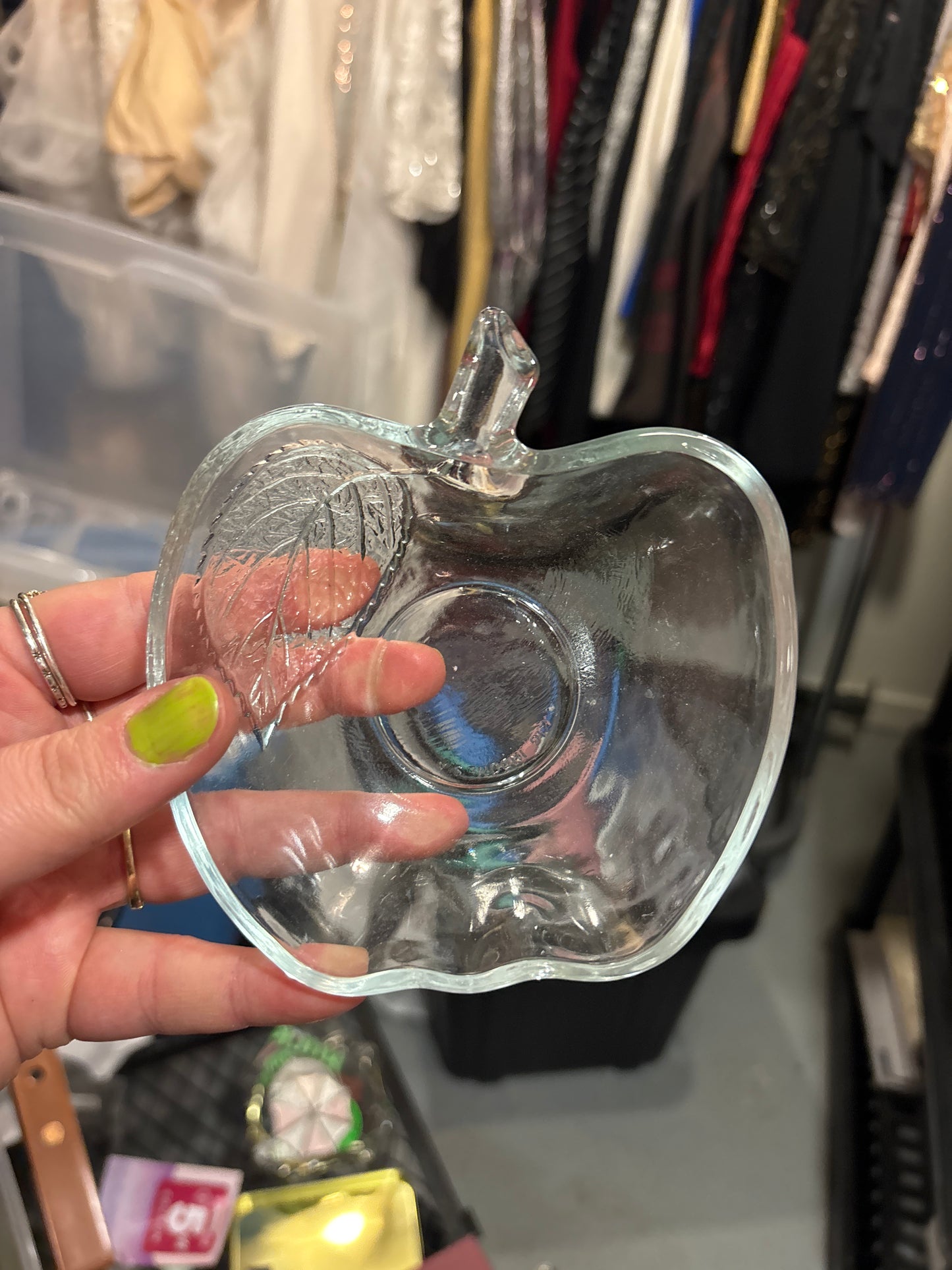Apple - Clear Vintage Trinket dish