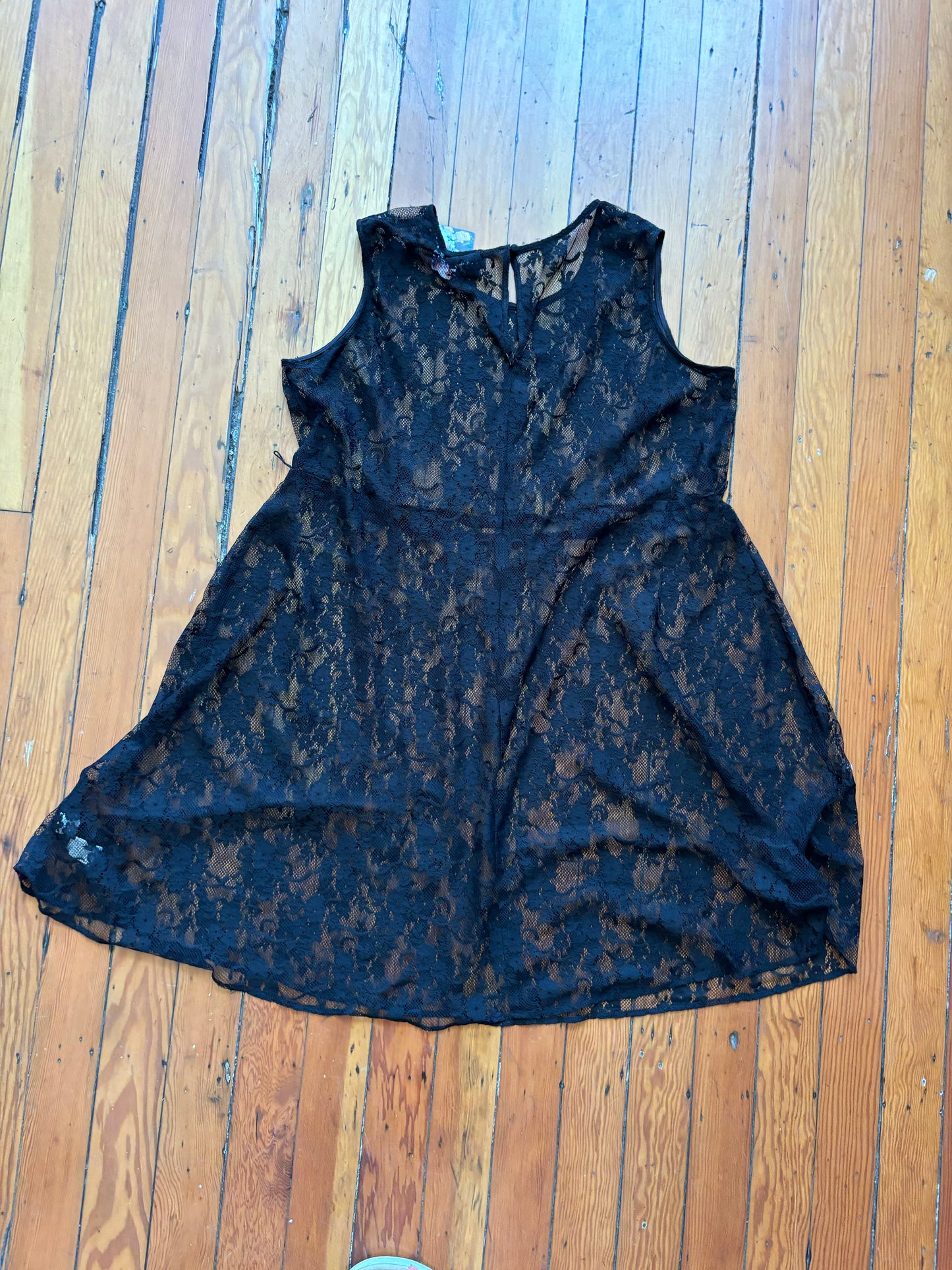 Size 24 Black lace Michel Studio Lace dress