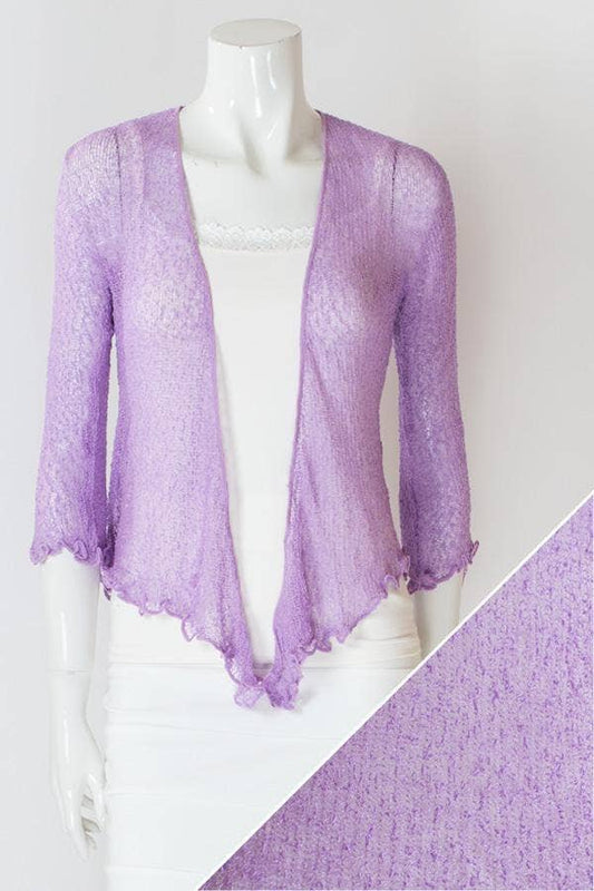 Blue Sky Lavender Short Shrug