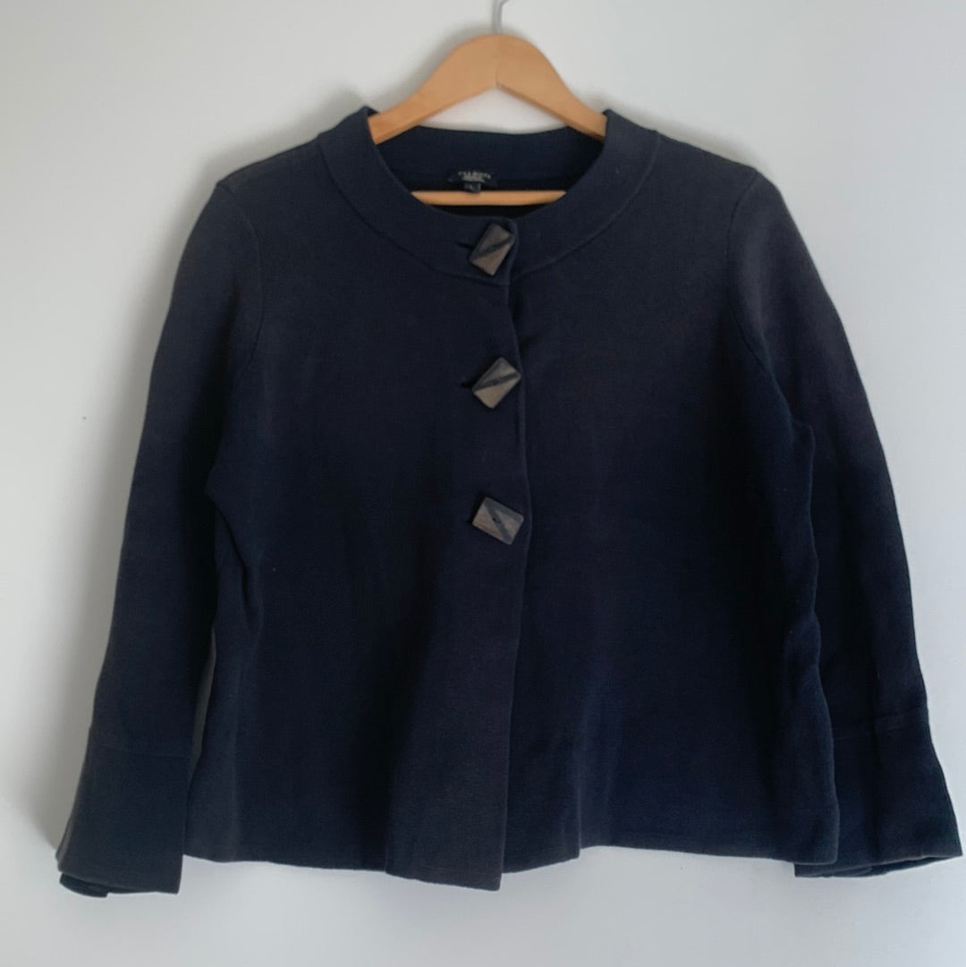 Size 1X petite - black Talbots cardigan