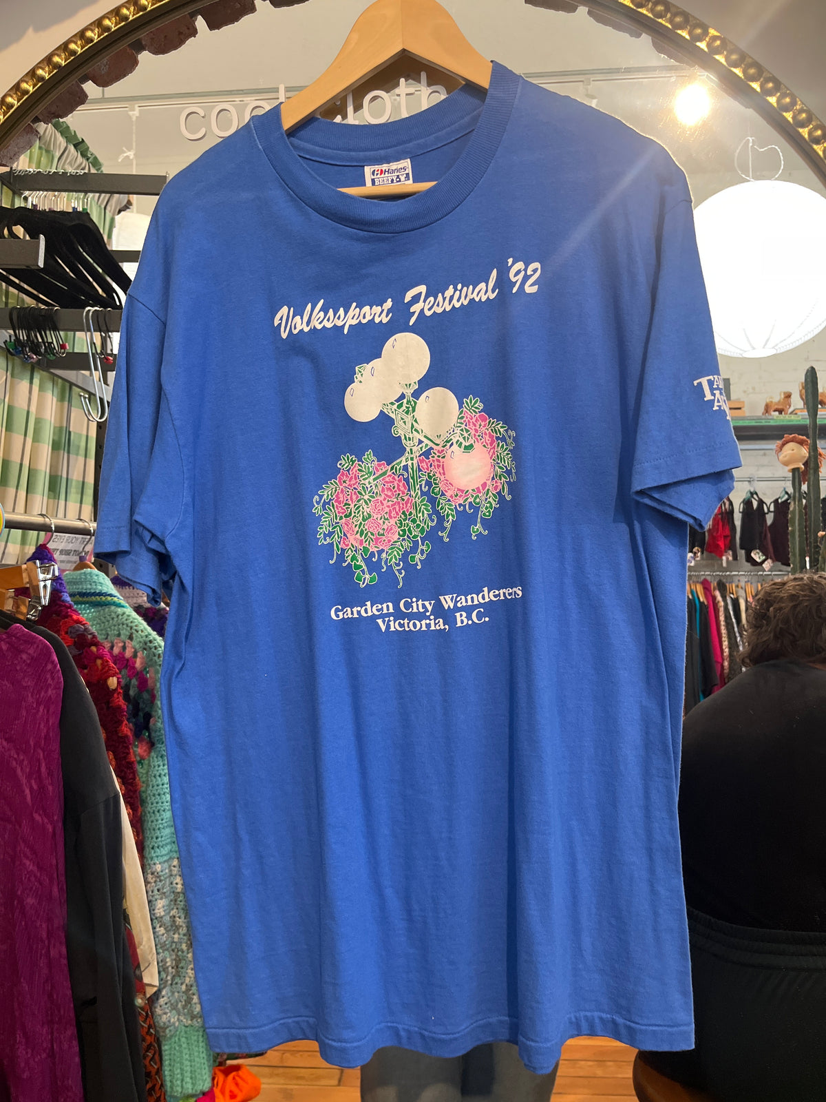 size XL blue garden city wanderers VINTAGE tee