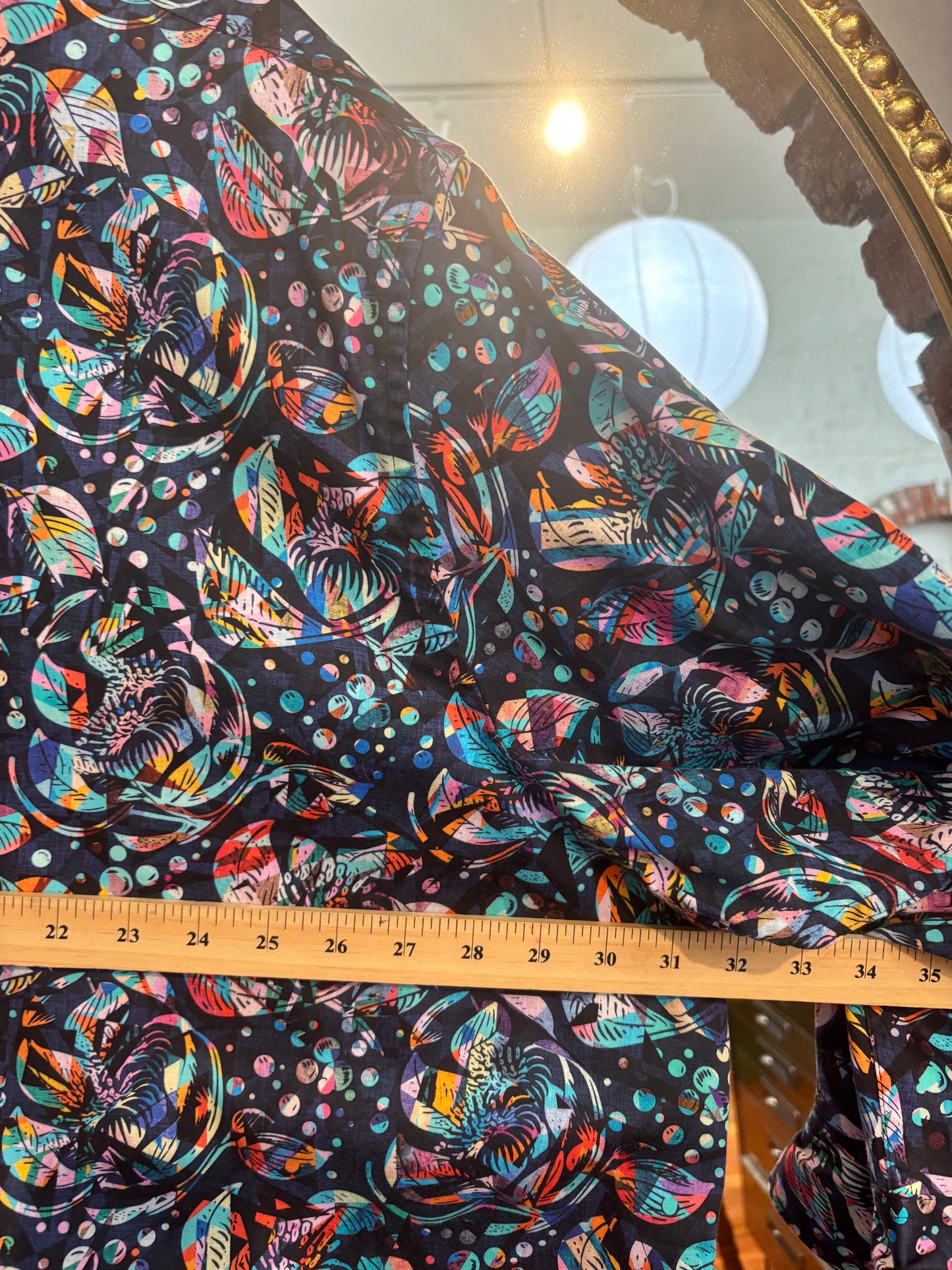 size 4XL ocean rainbow Robert Graham top - button up long sleeve