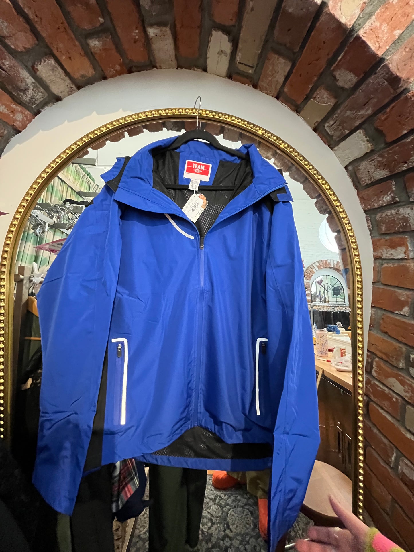 size 4X blue black Team365 jacket - waterproof