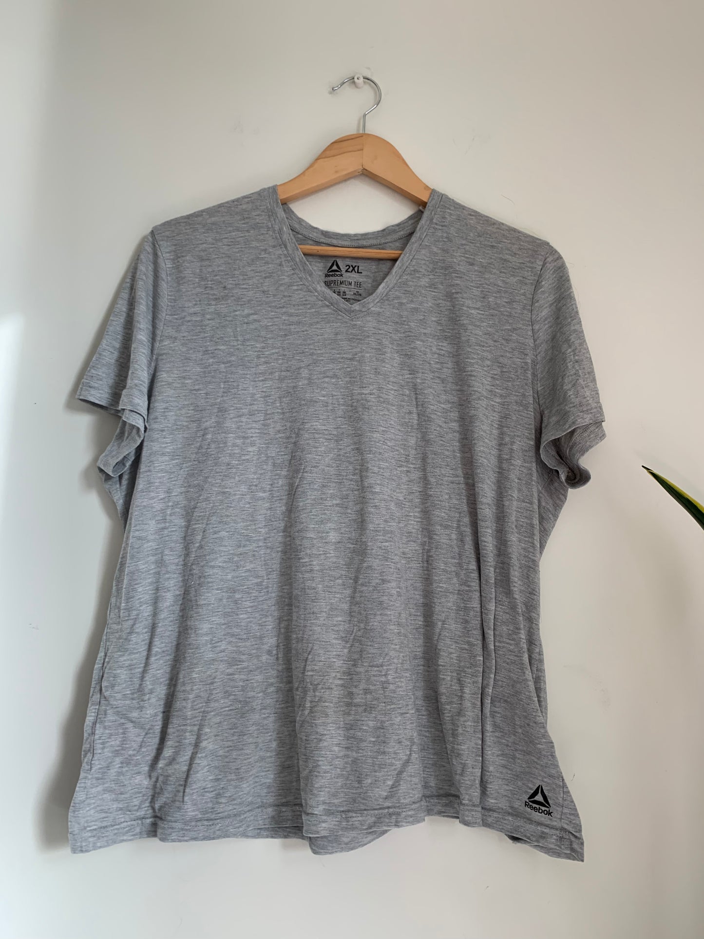 Size 2X Grey Reebok Activewear Tee