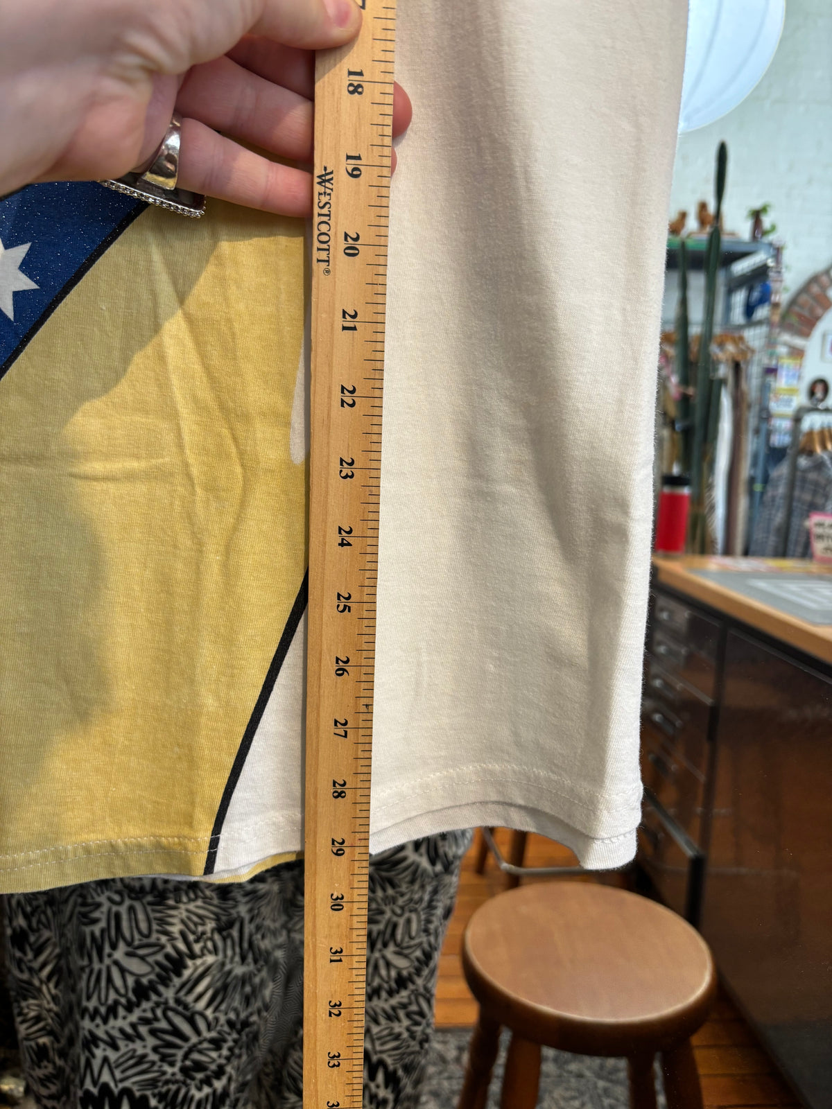 size XL white bikini Australia tee
