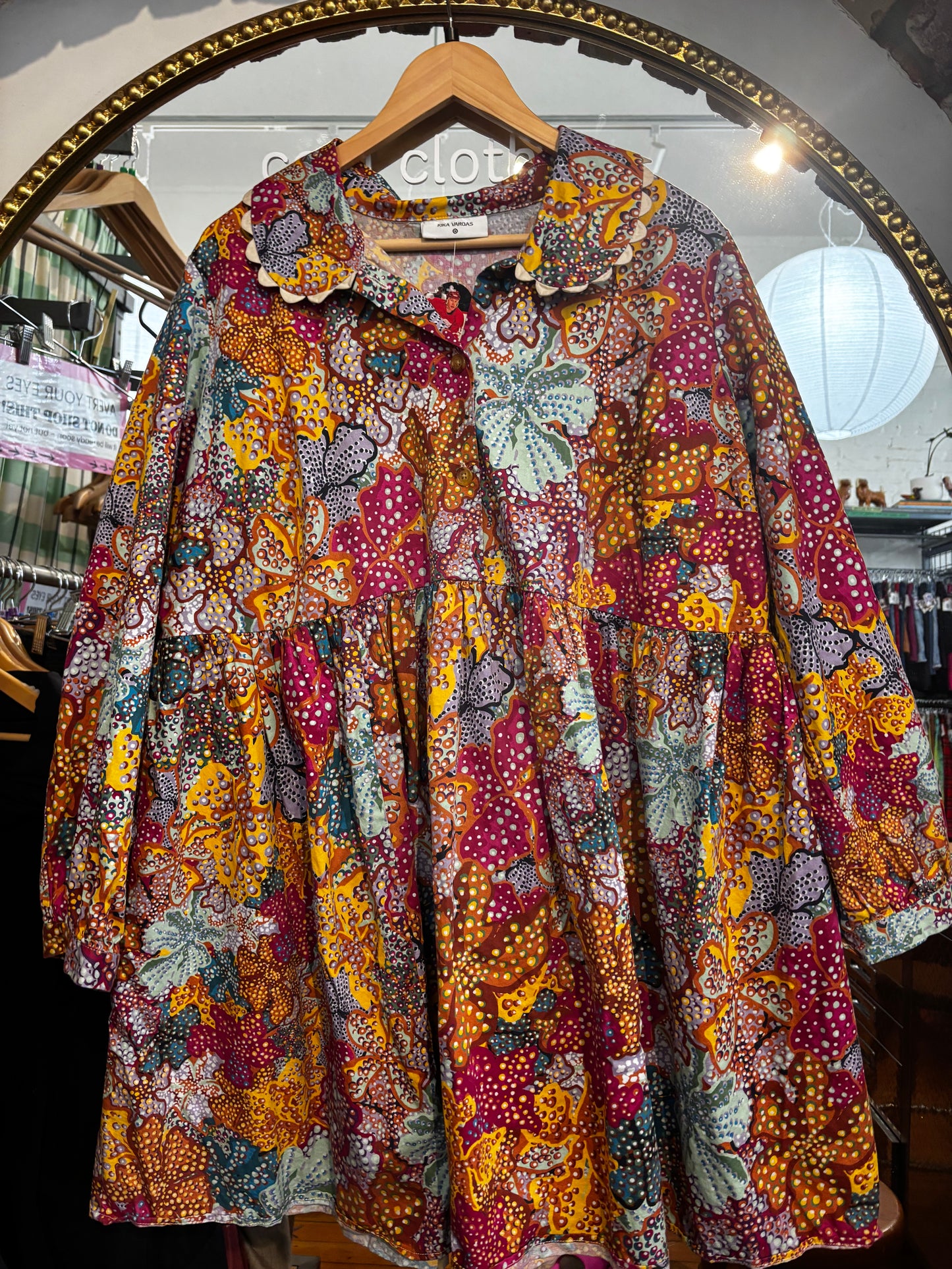 Size 1X psychadelic floral Kika Vargas Target collab dress