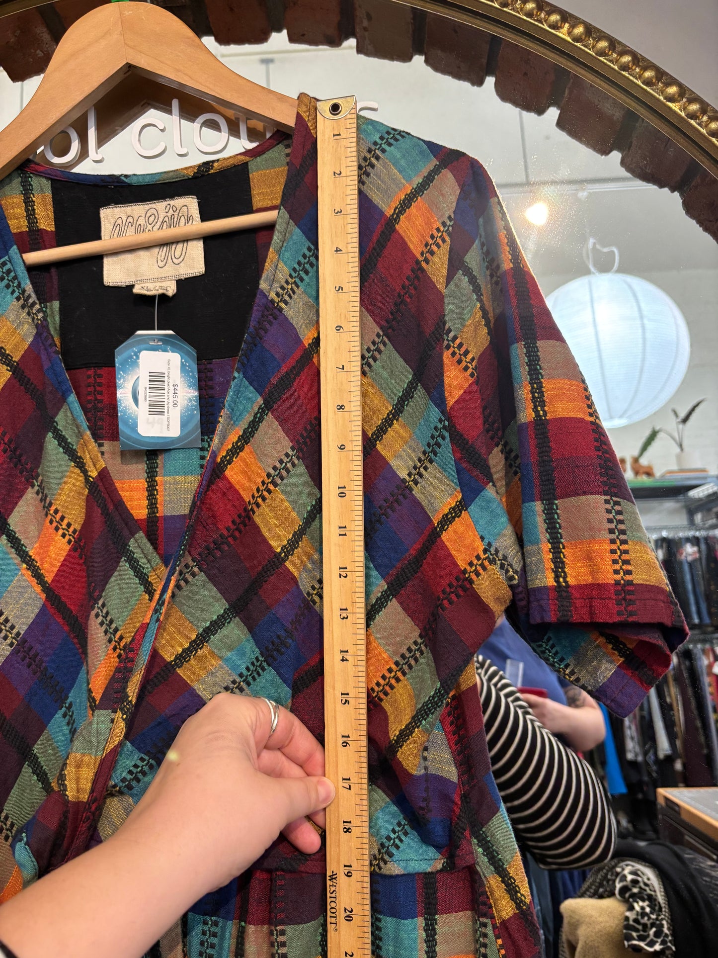 Size XL bright plaid Ace and Jig dress