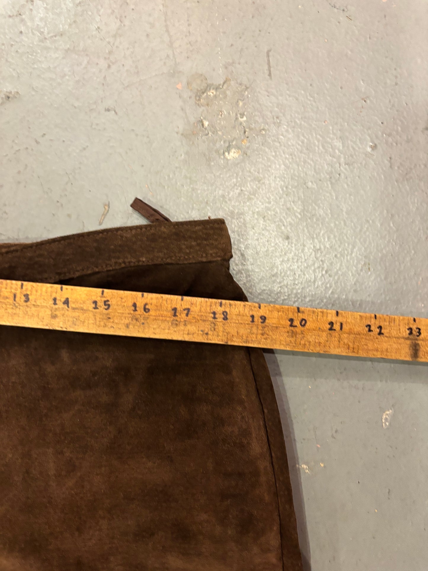 brown suede - genuine vintage Freemans pants