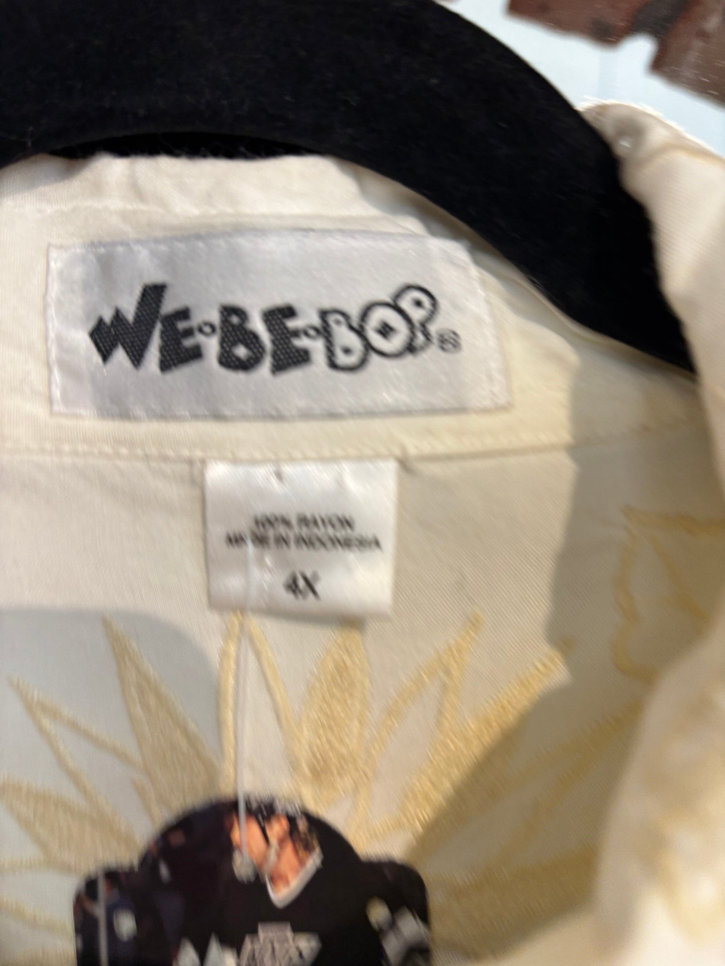 VINTAGE size 4X We Be Bop cream top with beads