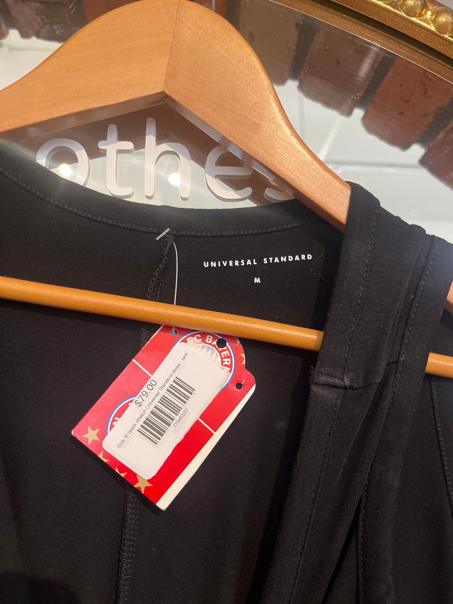 Size M black stretch Universal Standard dress - tank