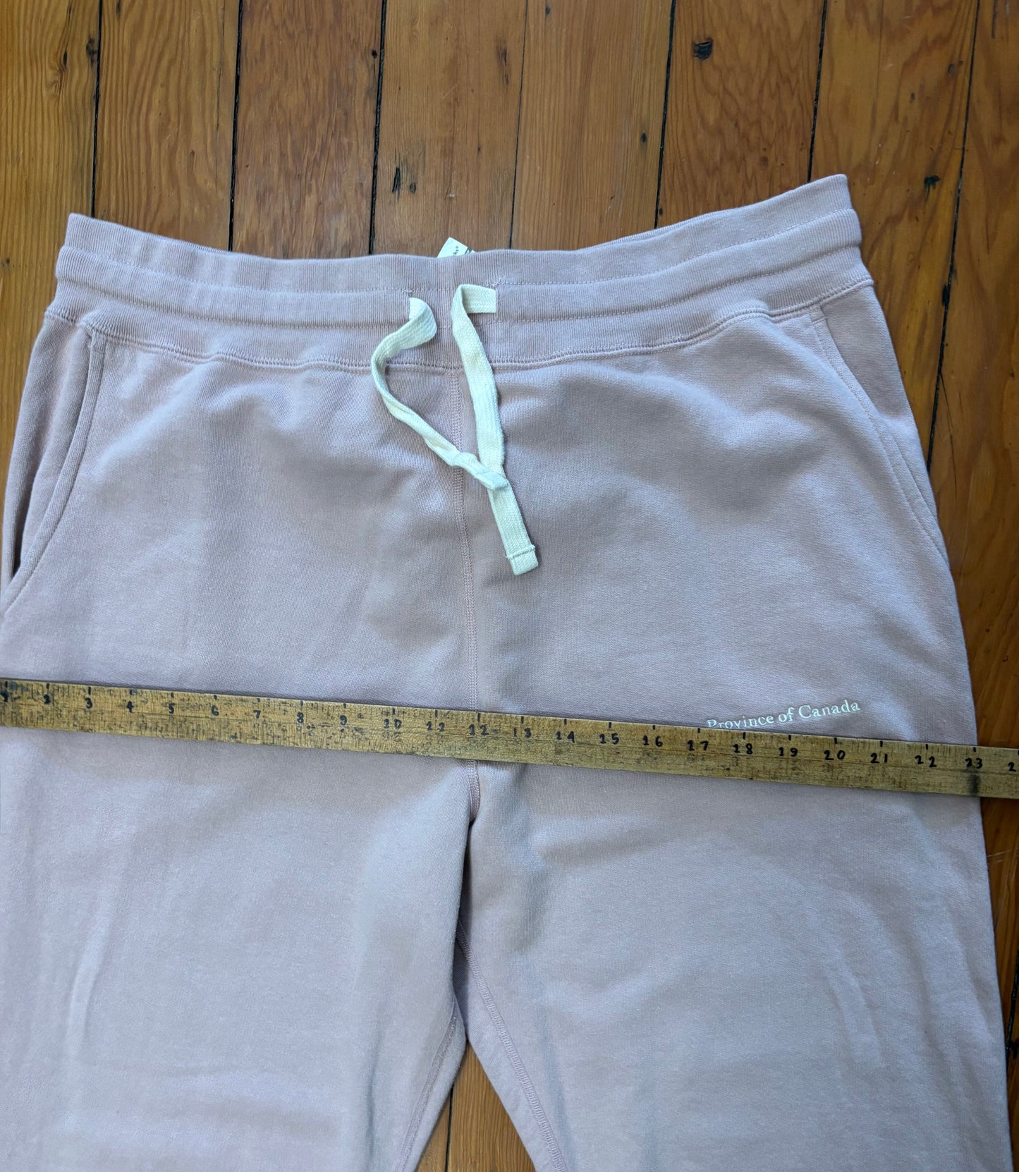 size XL light pink Province of Canada Joe sweats
