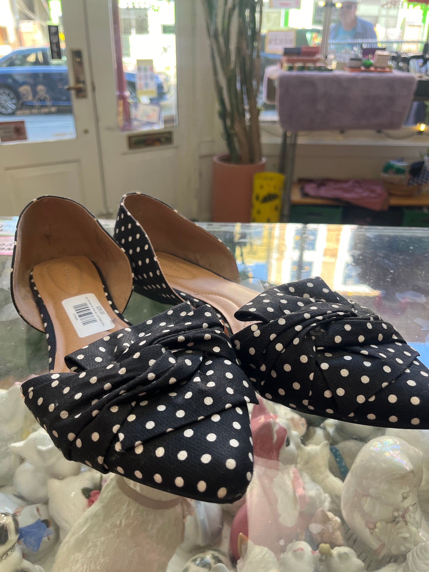 size 12W black with white dots  Lane Bryant shoes - flats