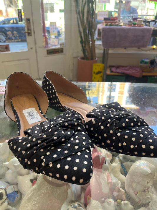 size 12W black with white dots  Lane Bryant shoes - flats