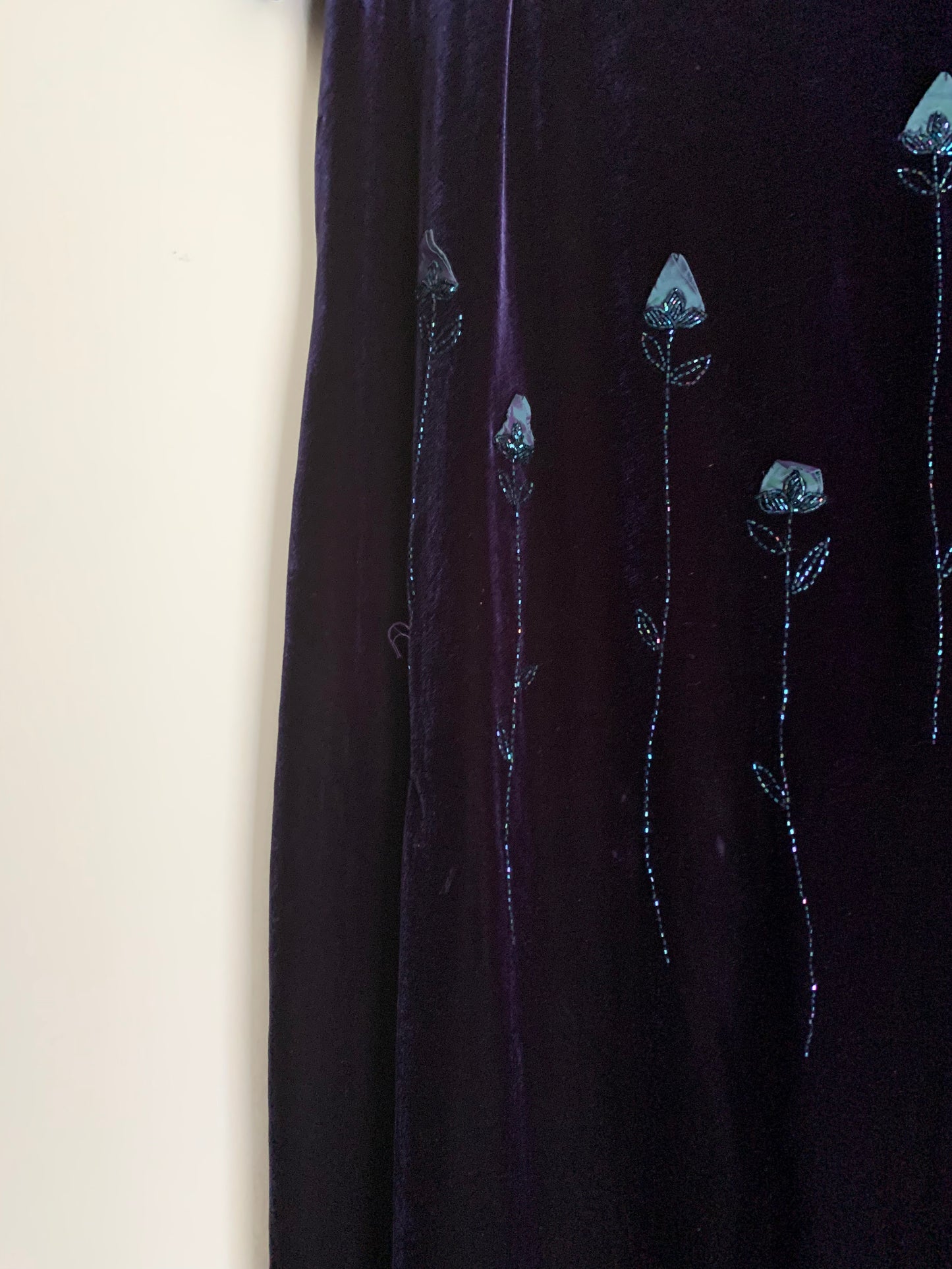 Size 1/2X Vintage Velvet Maxi Dress