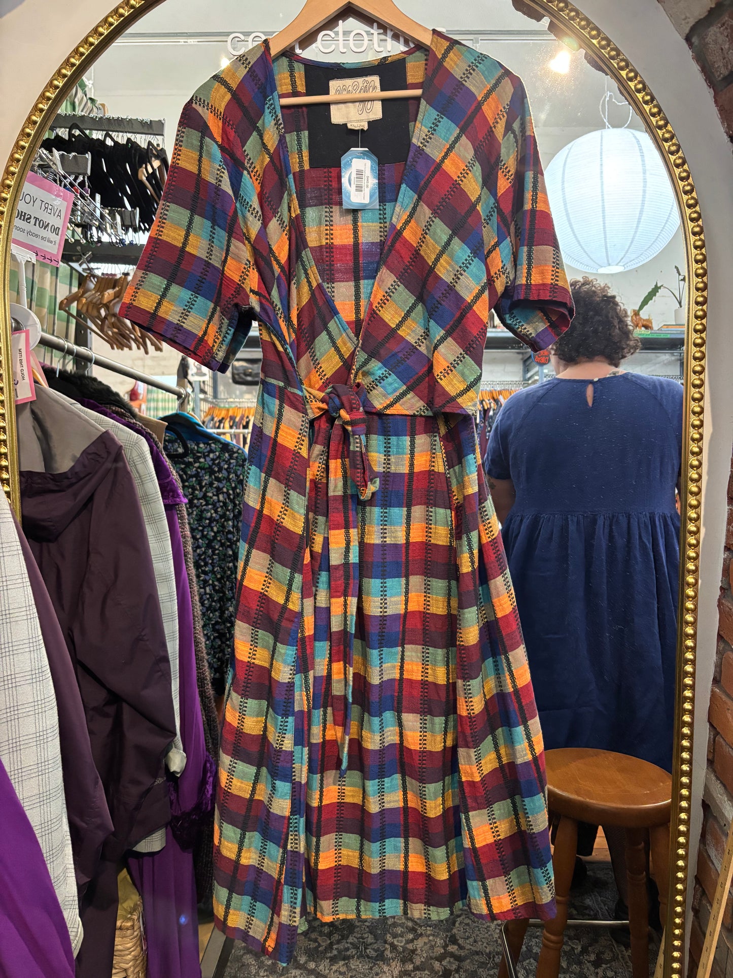 Size XL bright plaid Ace and Jig dress