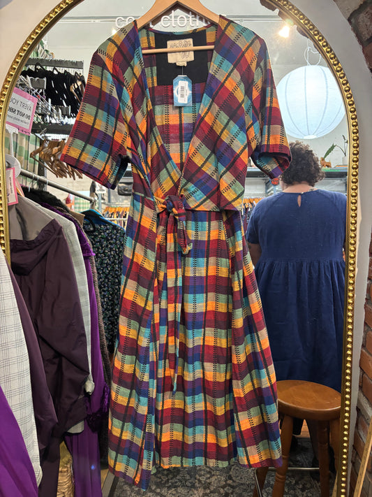 Size XL bright plaid Ace and Jig dress