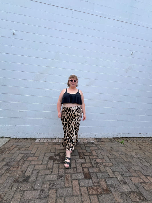 Size 22 Leopard Print H&M Skirt