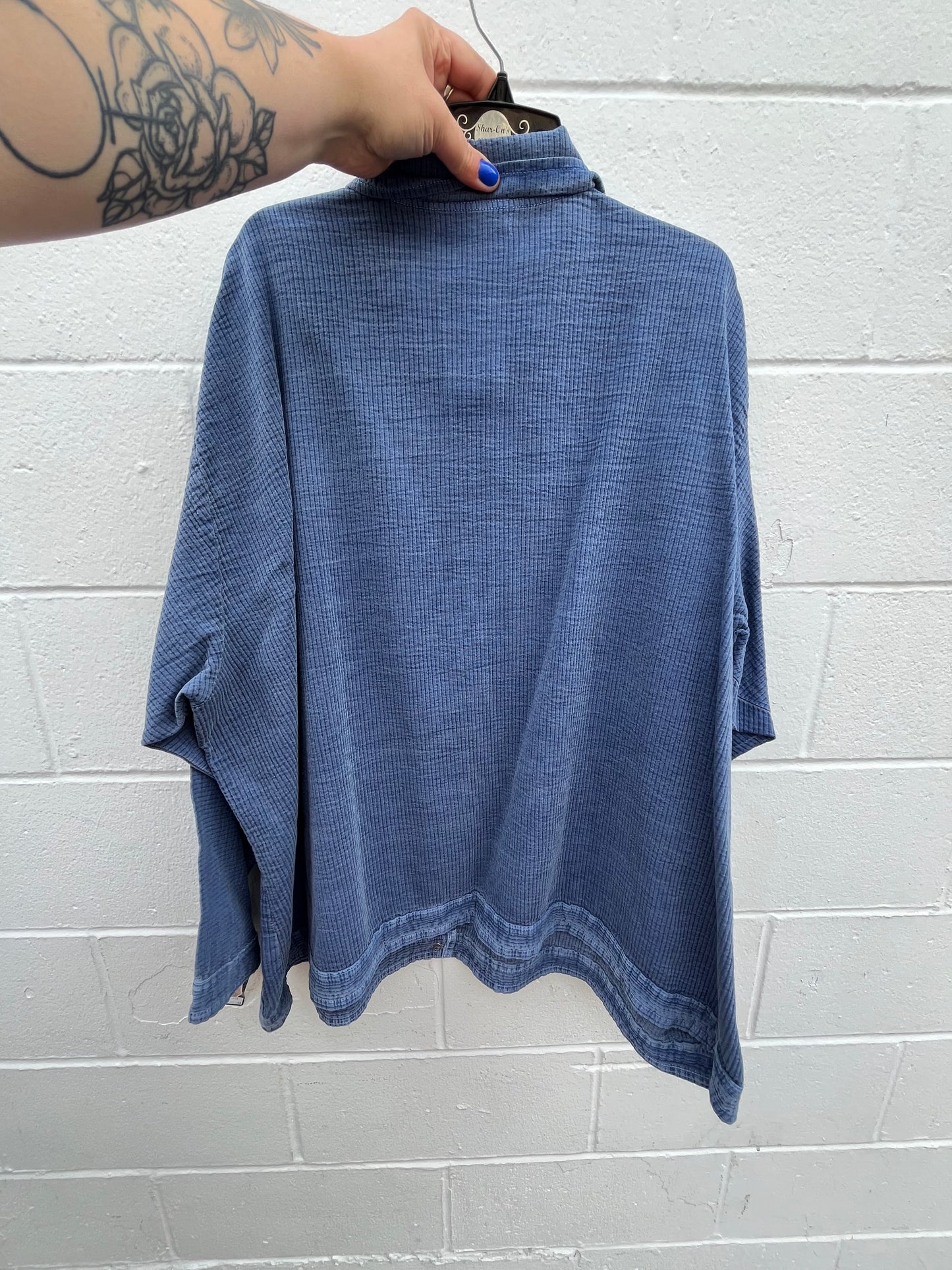 Size 3X Light Blue Ezze Wear Top