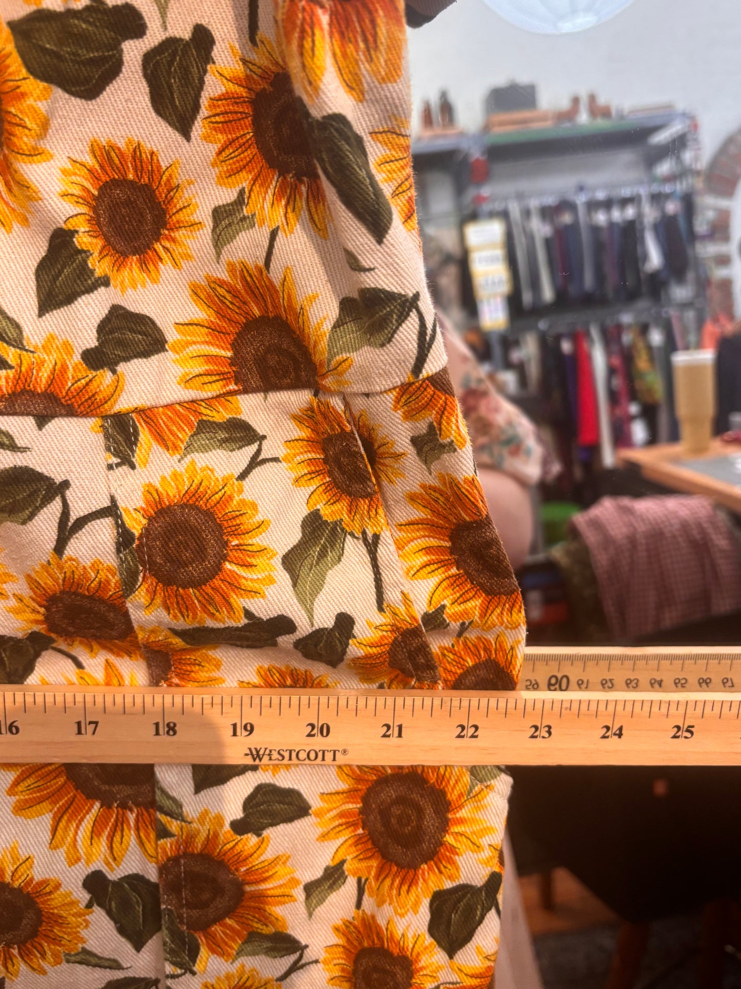 size 20 cream and sunflowers Lucy & Yak jumpsuit