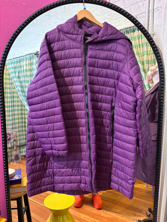 size 3X purple Reebok jacket - long puffer