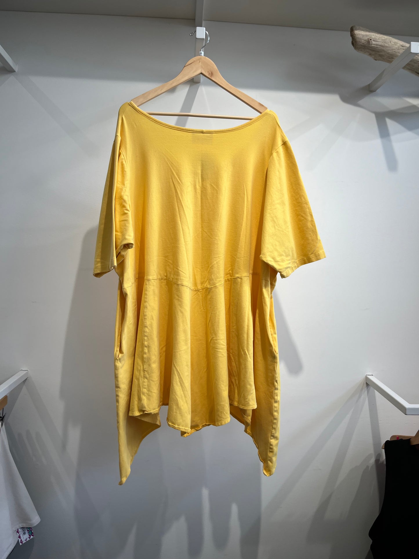 Size 6X Yellow Love Your PEACHES Tunic